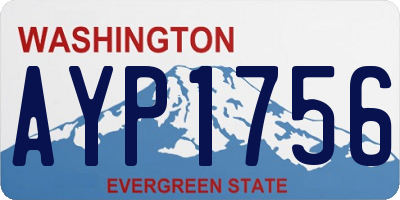 WA license plate AYP1756