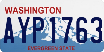 WA license plate AYP1763
