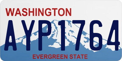 WA license plate AYP1764