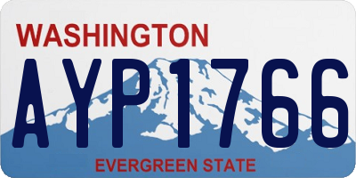 WA license plate AYP1766