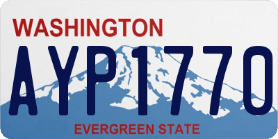 WA license plate AYP1770