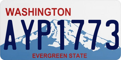 WA license plate AYP1773