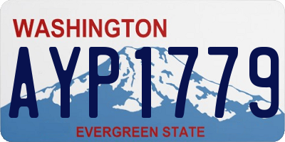 WA license plate AYP1779