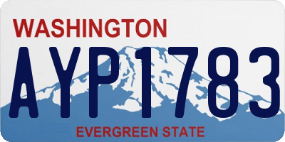 WA license plate AYP1783