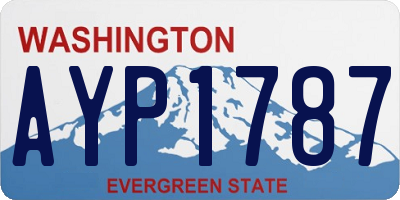 WA license plate AYP1787