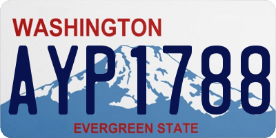 WA license plate AYP1788