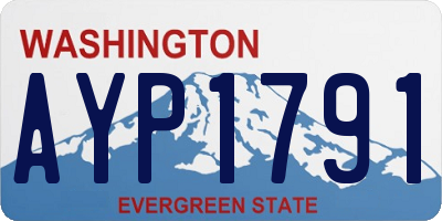WA license plate AYP1791