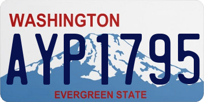 WA license plate AYP1795