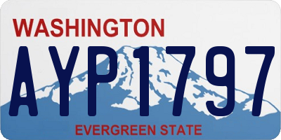 WA license plate AYP1797