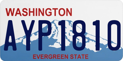 WA license plate AYP1810