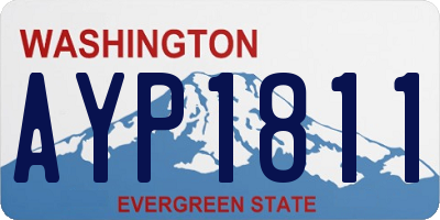 WA license plate AYP1811