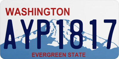 WA license plate AYP1817