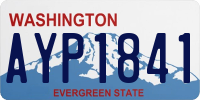 WA license plate AYP1841