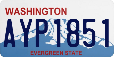 WA license plate AYP1851