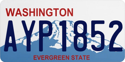 WA license plate AYP1852