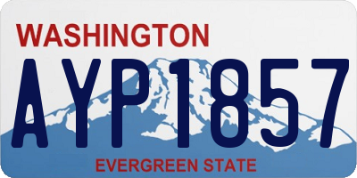 WA license plate AYP1857