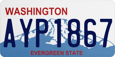 WA license plate AYP1867