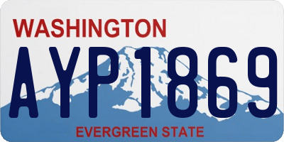 WA license plate AYP1869