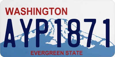 WA license plate AYP1871