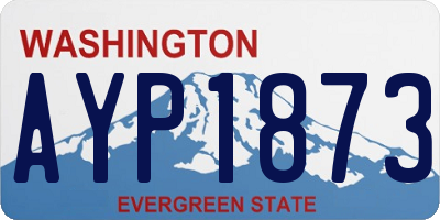 WA license plate AYP1873