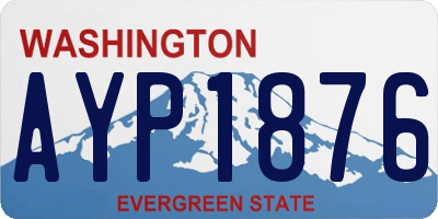 WA license plate AYP1876