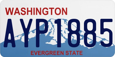 WA license plate AYP1885