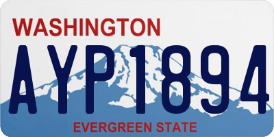 WA license plate AYP1894