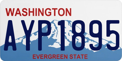 WA license plate AYP1895