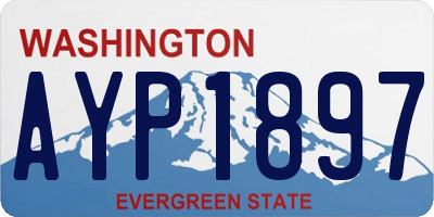 WA license plate AYP1897