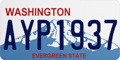 WA license plate AYP1937