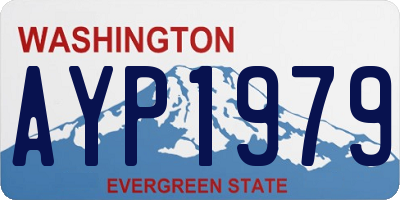 WA license plate AYP1979