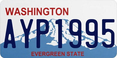 WA license plate AYP1995