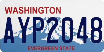 WA license plate AYP2048