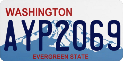 WA license plate AYP2069
