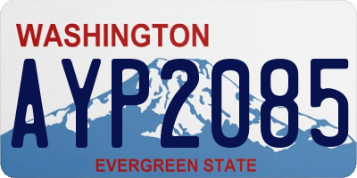 WA license plate AYP2085