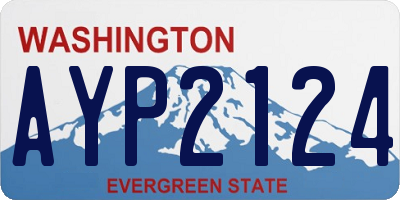 WA license plate AYP2124
