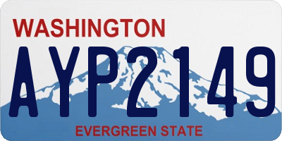 WA license plate AYP2149