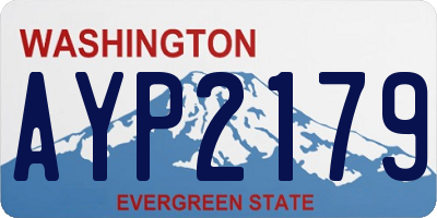 WA license plate AYP2179
