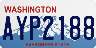 WA license plate AYP2188