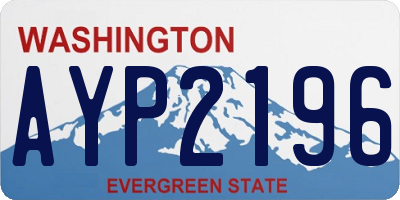 WA license plate AYP2196