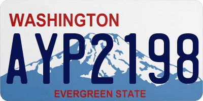 WA license plate AYP2198