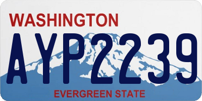 WA license plate AYP2239