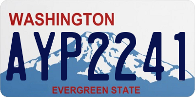 WA license plate AYP2241