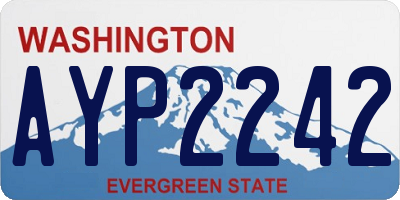 WA license plate AYP2242