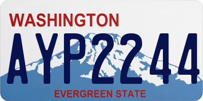 WA license plate AYP2244