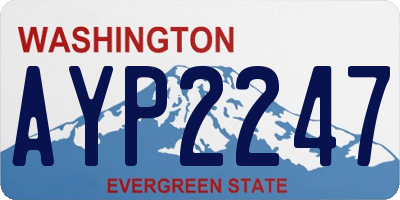 WA license plate AYP2247