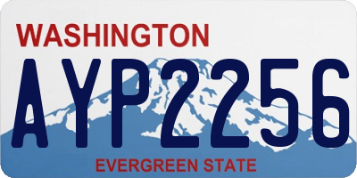 WA license plate AYP2256