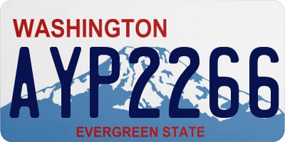 WA license plate AYP2266