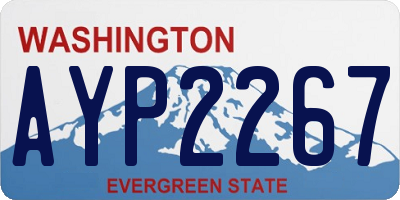 WA license plate AYP2267