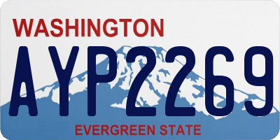 WA license plate AYP2269
